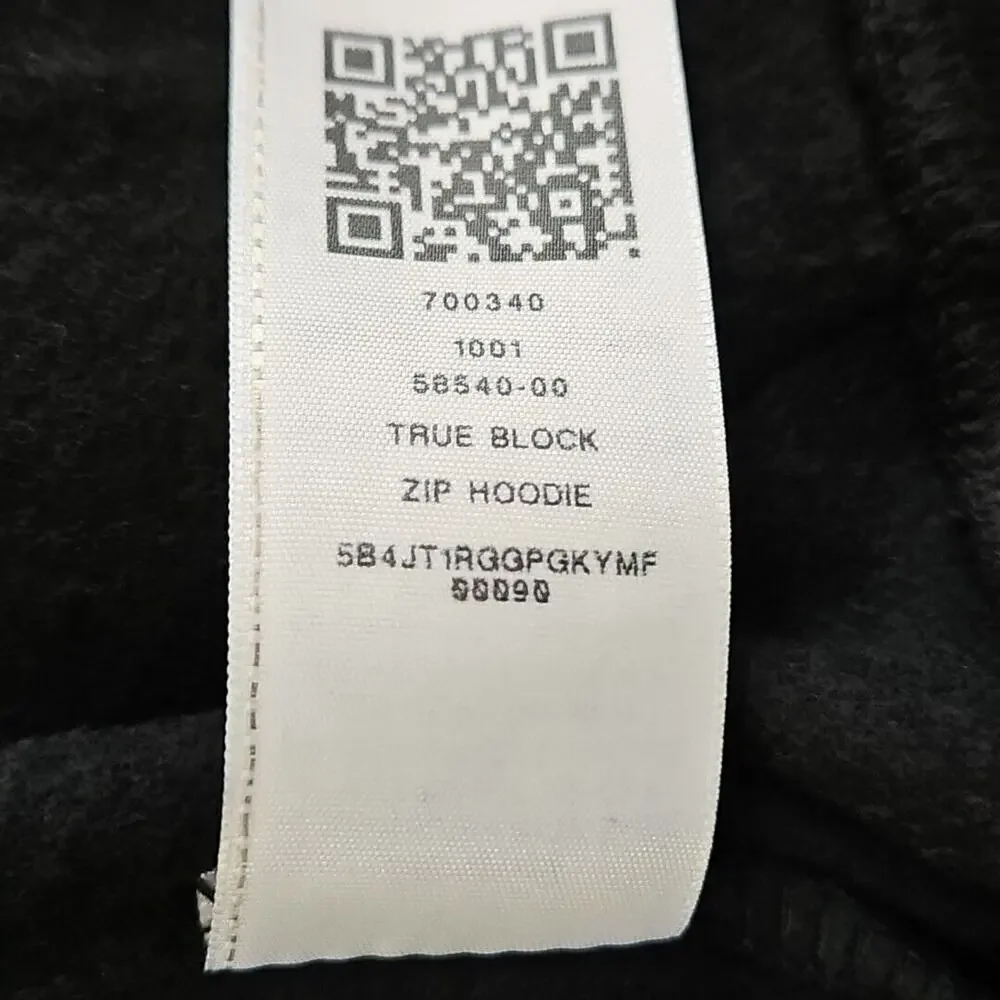 True Religion Full Zip Hoodie Men's XL NWT Black Long‎ Sleeve Gold Sleeve